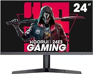 KOORUI 24 Zoll Gaming Monitor 165Hz, IPS, 1080p, 1ms, Adaptive Sync, Rahmenlos, HDMI, DisplayPort, Neigungsverstellbar, Augenpflege, VESA-Wandmontage, schwarz: Amazon.de: Computer & Zubehör