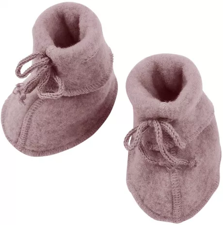 Engel Babyschühchen Wollfleece rosa | littlegreenie