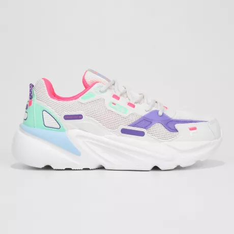 Tênis Fila Street Fit Feminino - Branco+Azul Claro | Netshoes