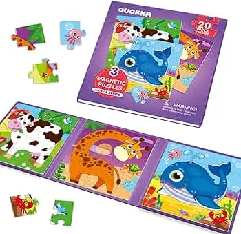 Magnetspiel ab 2 3 Jahre - 24-Teilige Puzzle Beschäftigung Im Flugzeug Kleinkind von QUOKKA - Reisespiele Kinder ab 3 5 - Lernmagnet-Geschenk für den Roadtrip: Amazon.de: Spielzeug