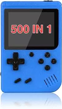 Handheld-Spielkonsole mit 500 FC Spiele, Retro-Spielekonsole, tragbare Videospielkonsole, 7,6 cm (3 Zoll) LCD-Bildschirm (blau): Amazon.de: Spielzeug