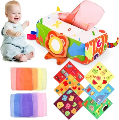 - Baby Spielzeug Tissue Box - Sensorik Spielzeug Hohem Kontrast Babyspielzeug Für Babys 0-12 Monate, Jungen&Mädchen Kinder Frühes Lernspielzeug Baby Geschenke(Löwe): Amazon.de: Spielzeug