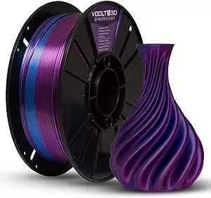 Filamento PLA Duo Color Ametista e Azul Safira Premium 1kg, Duas Cores V-Silk, 1.75Mm, Para Impressoras 3D - Voolt3D : Amazon.com.br: Computadores e Informática
