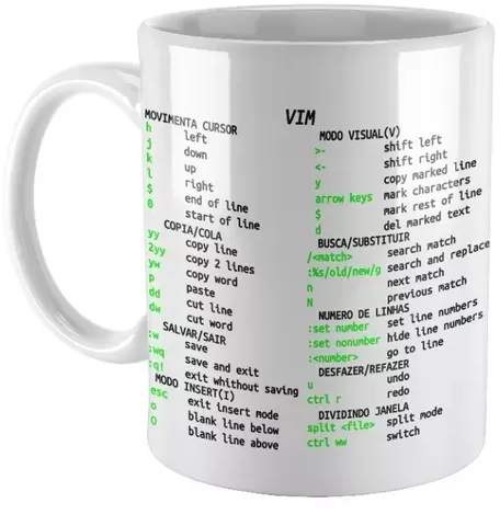 Caneca Vim Refs - Programação 325ml Branca
