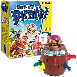 TOMY Offizielles Kinderspiel "Pop Up Pirate"