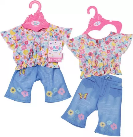 Baby Born Puppenkleidung Trend Jeans, 43 cm, mit Kleiderbügel, Für erweitertes, abwechslungsreiches und langanhaltendes Spielvergnügen