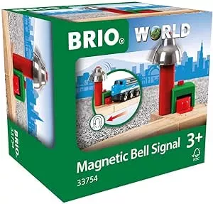 BRIO World 33754 - Magnetisches Glockensignal – Eisenbahnzubehör Holzeisenbahn – Kleinkinderspielzeug empfohlen für Kinder ab 3 Jahren: Amazon.de: Spielzeug