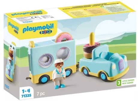 Playmobil® - 1.2.3 - 71325 1.2.3: Verrückter Donut Truck mit Stapel- und Sortierfunktion | baby-walz