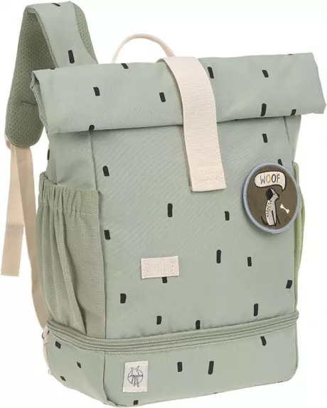 LÄSSIG Kindergartenrucksack Kinderrucksack Rolltop mit Brustgurt wasserabweisend, 11 Liter/Mini Rolltop Backpack Happy Prints Oliv : Amazon.de: Fashion