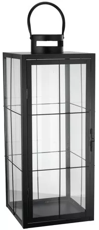 Laterne VILLADS B20xL20xH50cm schwarz | JYSK