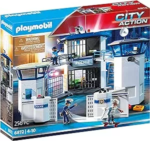 Playmobil City Action 6872 Polizei-Kommandozentrale mit Gefängnis, für Kinder von 4-10 Jahren: Amazon.de: Spielzeug