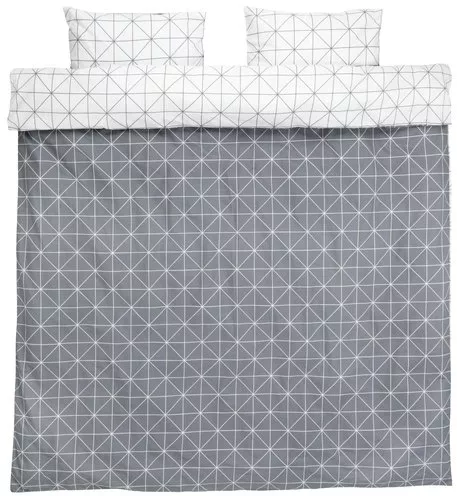 Bettwäsche ATLA 200x220 grau | JYSK