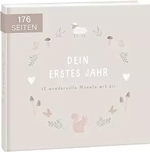 mintkind® Babyalbum "Mein erstes Lebensjahr" Wald | Fotoalbum zum Selbstgestalten | Geschenk für Mädchen und Junge | Babybuch zum Eintragen | Baby Buch ab 0 Monate | Tagebuch : Amazon.de: Baby