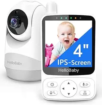 HelloBaby Babyphone mit Kamera,29 Stunden Akkulaufzeit Babyfon,355°/120° Baby Monitor mit Ferngesteuerter Pan-Tilt Kamera 2X Zoom,Infrarot-Nachtsichtkamera ECO-Modus,Bis zu 1000ft,2-Wege-Audio : Amazon.de: Baby