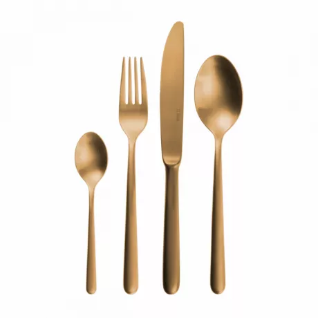 Besteckset 30-tlg. - Faro PVD Gold ganz matt