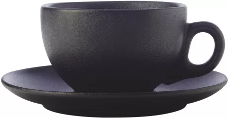 CAVIAR BLACK Tasse mit Untertasse