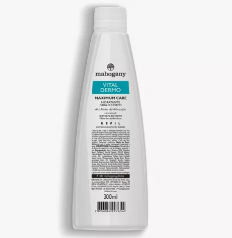 Refil Hidratante Corporal Maximum Care Vital Dermo 300 ml
