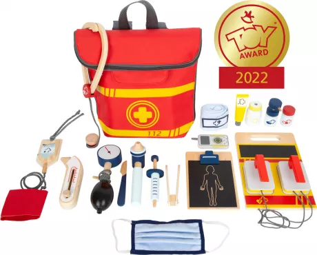 Notarztrucksack für Kinder | small foot Holzspielzeug