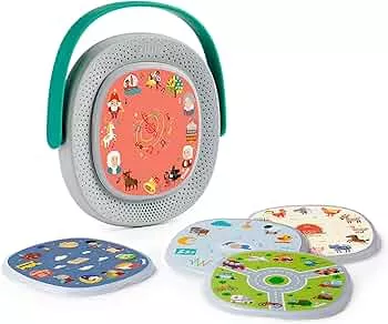 TIMIO Player + 5 Discs | Hör Märchen, Geschichten, Musik, Kinderlieder | Lern Zahlen, Buchstaben, Tiere, Objekte | In 8 Sprachen | Interaktives Audio-Lernspielzeug, Geschichtenerzähler, 2 - 6 Jahre: Amazon.de: Spielzeug