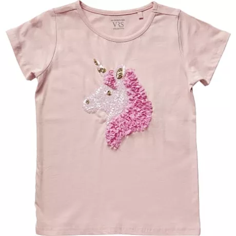T-shirt med enhjørning på.