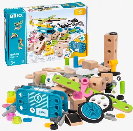 BRIO Brio 34591 Builder Motor Sæt (Multi Coloured/Multi/mønstret) - 359 kr | Boozt.com