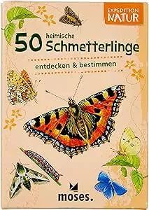 moses. Expedition Natur - 50 heimische Schmetterlinge| Bestimmungskarten im Set | Mit spannenden Quizfragen: Amazon.de: Spielzeug