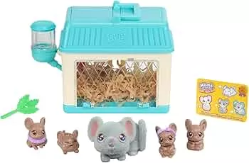 Little Live Pets Mama Surprise Mini Maus-Spielset: Lil‘ Mouse; die Mäuse-Mama bekommt 2,3 oder 4 Babys, Mama Surprise im Miniformat, wiederholbares Spielemuster: Amazon.de: Spielzeug