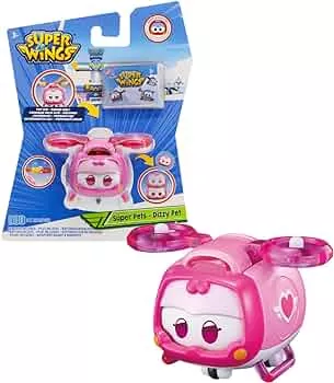 Super Wings Toys for 3 4 5 6 7 8 9 Year Old Boy Girl , Dizzy Super Pet w/ Light Facial Expressions Interchanging Gift, Pink: Amazon.de: DVD & Blu-ray