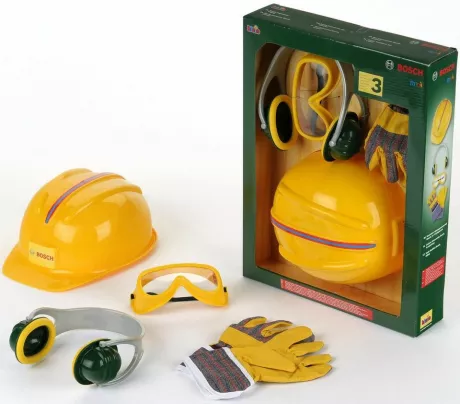 Klein Kinder-Schutzausrüstung Bosch Zubehör Set, (Set), Mit Handschuhen und Ohrenschützer