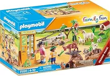 PLAYMOBIL Family Fun 71191 Erlebnis-Streichelzoo mit Spielzeugtieren, Spielzeug für Kinder ab 4 Jahren: Amazon.de: Spielzeug