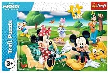 Trefl 916 14344 Micky Mouse unter Freunden EA 24 Maxiteile, Disney, für Kinder ab 3 Jahren 24pcs Maxi Mickey, Multicoloured: Amazon.de: Spielzeug