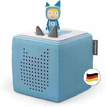 tonies Toniebox Starter Set Including 1 Creative Figure, Audio Player for Audiobooks and Songs for Children, Easy to Use Wireless Music Box or Speaker, 7 Hours Battery, Light Blue: Amazon.de: Toys