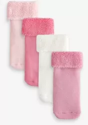 Buy Light Pink - Towelling Character Socks 4 Pack (0mths-2yrs) from Next Germany