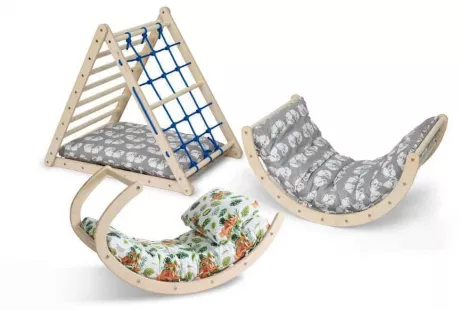 Faultierkissen: Kuscheln & Entspannen auf Kletterdreieck und Kletterbogen