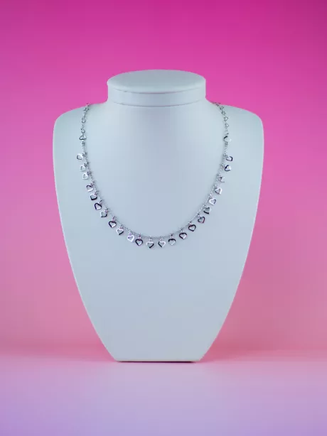 Choker de Metal de Coração Vazado