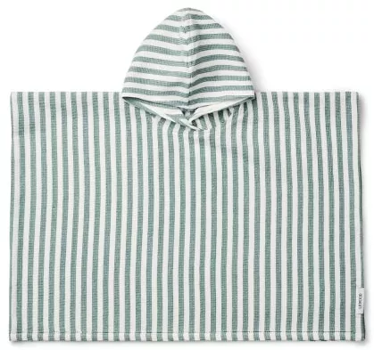 Kinderponcho Paco peppermint/white stripes 1-2 Jahre von Liewood kaufen