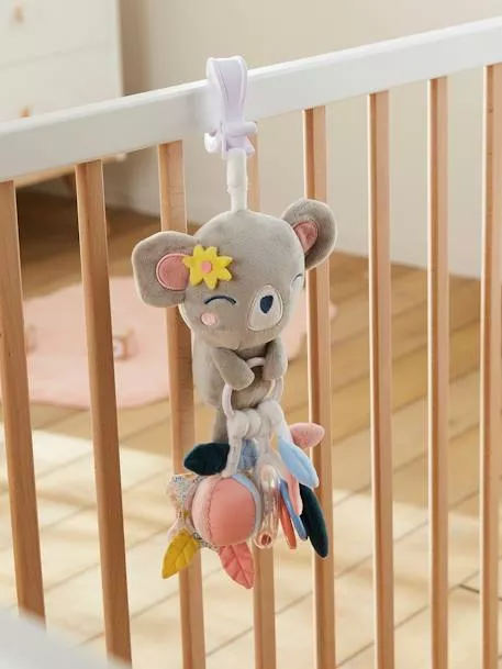 Vertbaudet Baby Lernspielzeug KOALA mit Clip in rosa/koala