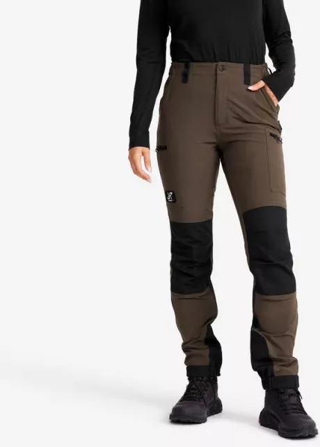 Nordwand Highwaist Stretch Pants Damen Mud | RevolutionRace