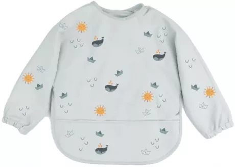 Long Sleeve Bib - Langarm-Lätzchen aus 100% recyceltem Polyester — LIBERTYKIDS