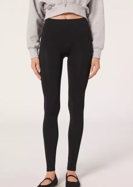 Ultra blickdichte Leggings aus Mikrofaser - Leggings und Hosen - Calzedonia