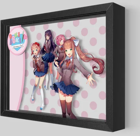 Doki Doki Literature Club Shadowbox Art | Artovision