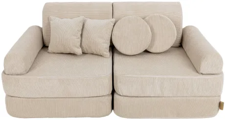 MeowBaby Spielsofa Mini Plus Cord Premium - beige