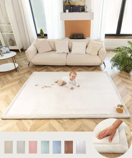 Wolkenweiche Spielmatte Baby 200x150x2,5cm, grau – Kinderzimmer Teppich mit hochwertigem Memory-Schaum – Krabbelmatte Baby mit Rutschfester Unterseite – Krabbeldecke Baby, Kinderteppich, Tatami Matte : Amazon.de: Baby