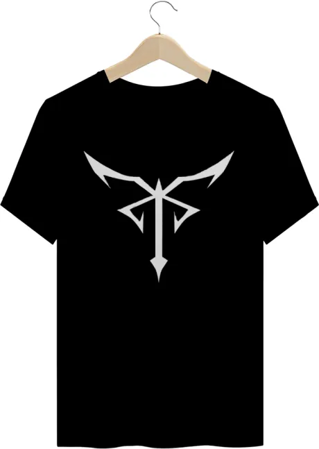 T-Shirt Quality Logo Los Illuminados Branco. em MasterResetStore