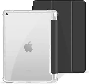 Capa Para iPad 9ª 8ª 7ª Geração 10.2" Smart Case Slim Com Suporte a Caneta e Fundo Transparente Proteção Total- Anti Impacto/ Auto Sleep /Tampa Magnética/ Premium Resistente Funcional | Amazon.com.br