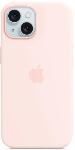 Capa de silicone com MagSafe para iPhone 15 – Rosa-claro - Apple (BR)