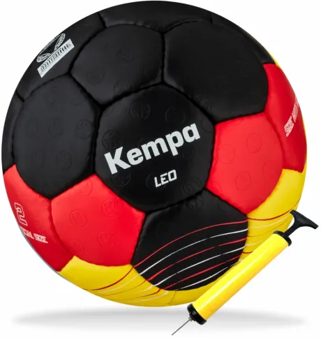 Kempa Handball Deutschlandball schwarz/rot/gold + Ballpumpe, 29,99 €