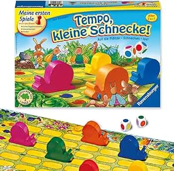 Ravensburger Børnespil 21420 - Tempo lille snegl, spændende snegleløb, brætspil og brætspil til 2-6 spillere, børns spil fra 3 år - Fødselsdagsgaver: Amazon.de: Legetøj