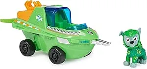 PAW Patrol, Aqua Pups - Basiskøretøj, legetøjsbil i savfisk-design med Rocky Hvalpefigur, legetøj egnet til børn fra 3 år: Amazon.de: Bolig og køkken