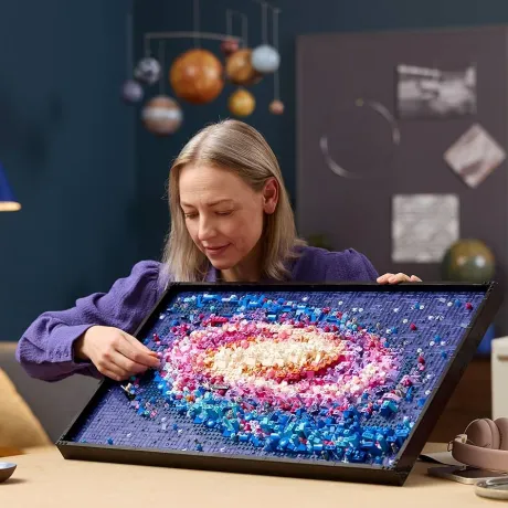 LEGO Kunst Mælkevejen galakse vægdekoration, gave til rum og astronomifans, byggesæt til voksne, kreativ aktivitet, gave til kvinder og mænd 31212: Amazon.de: Legetøj